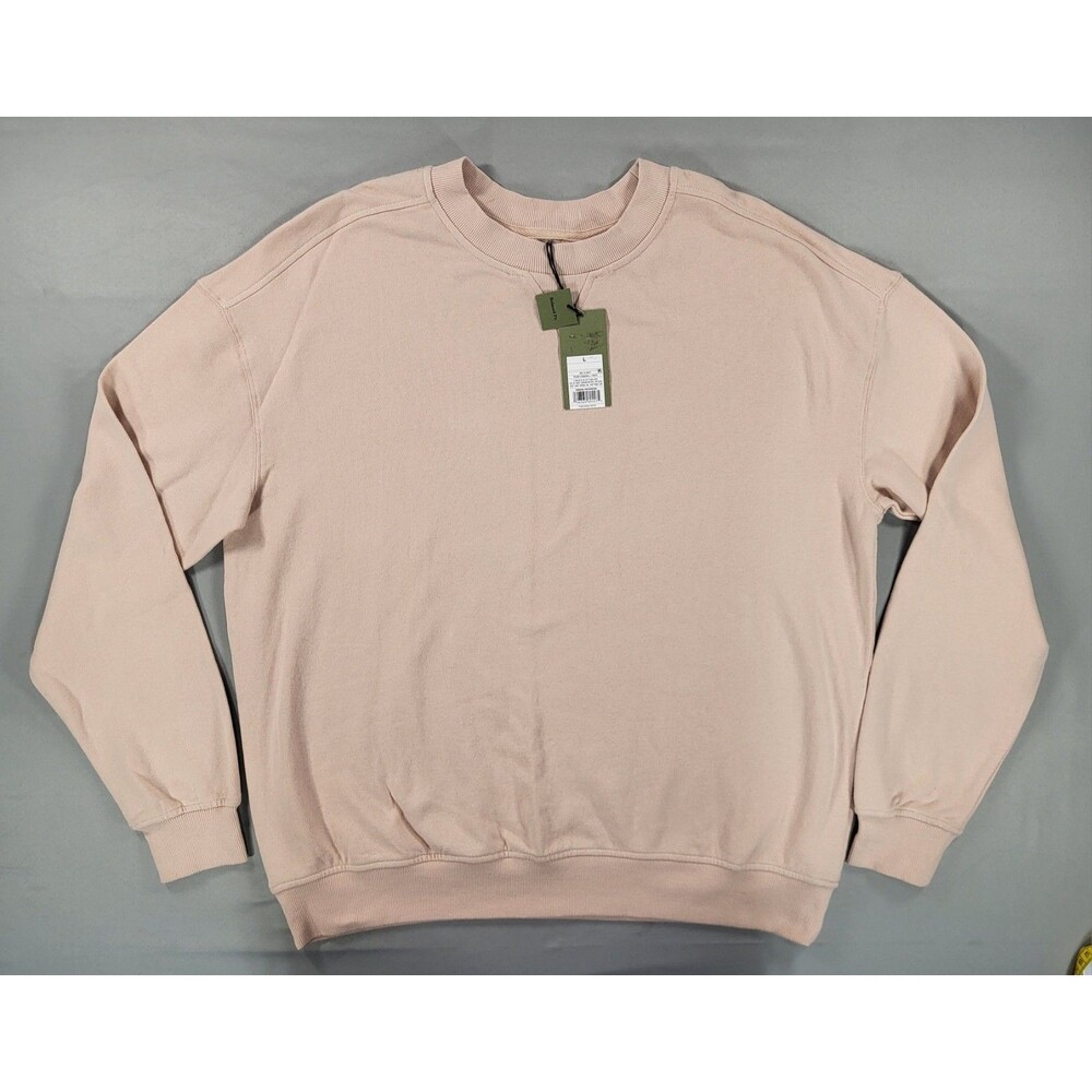 NWT Goodfellow & Co Men’s French Terry Crewneck Sweatshirt - Pastel Pink, Size L
